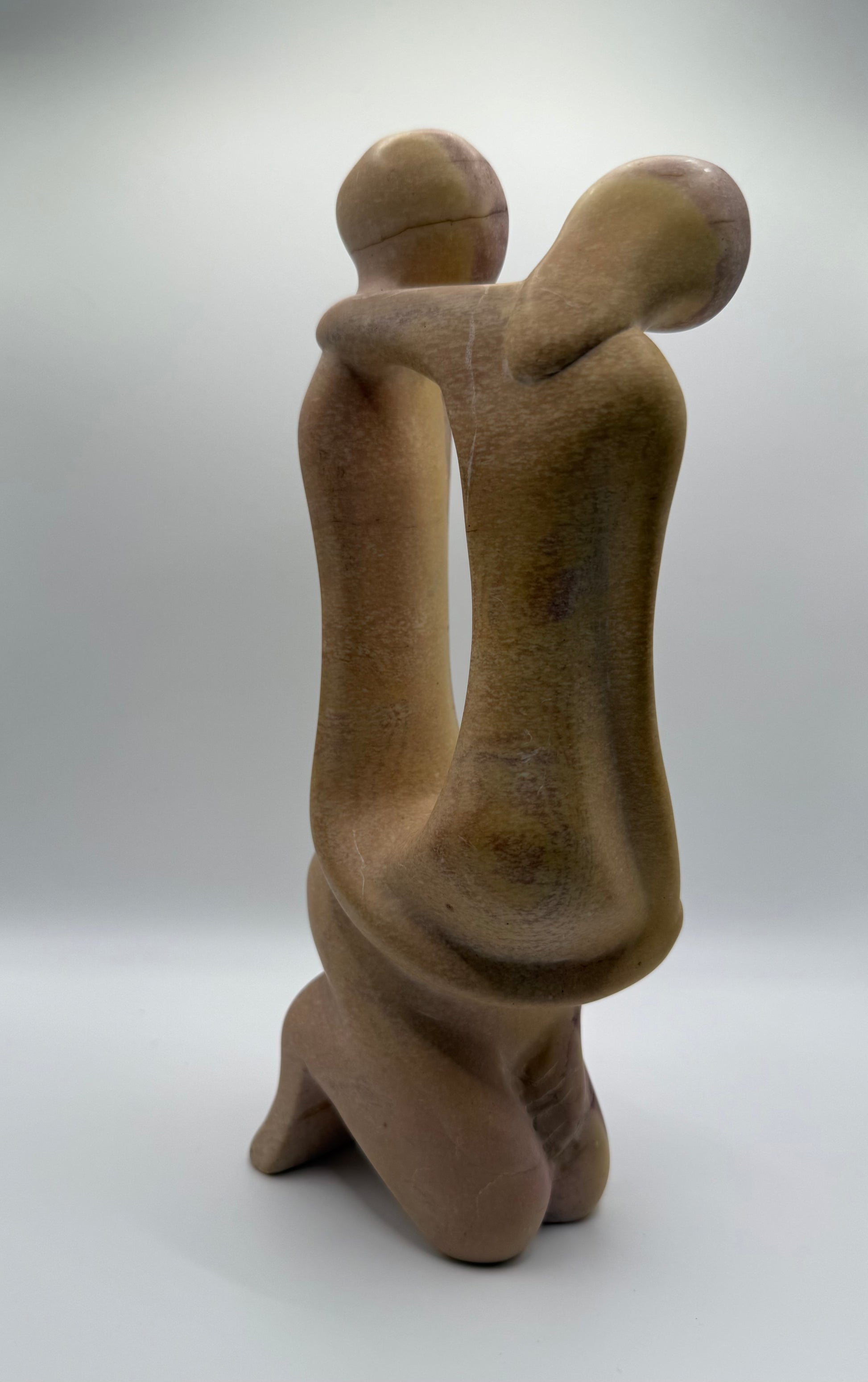 Hand-Carved Soapstone Sculpture – Unity