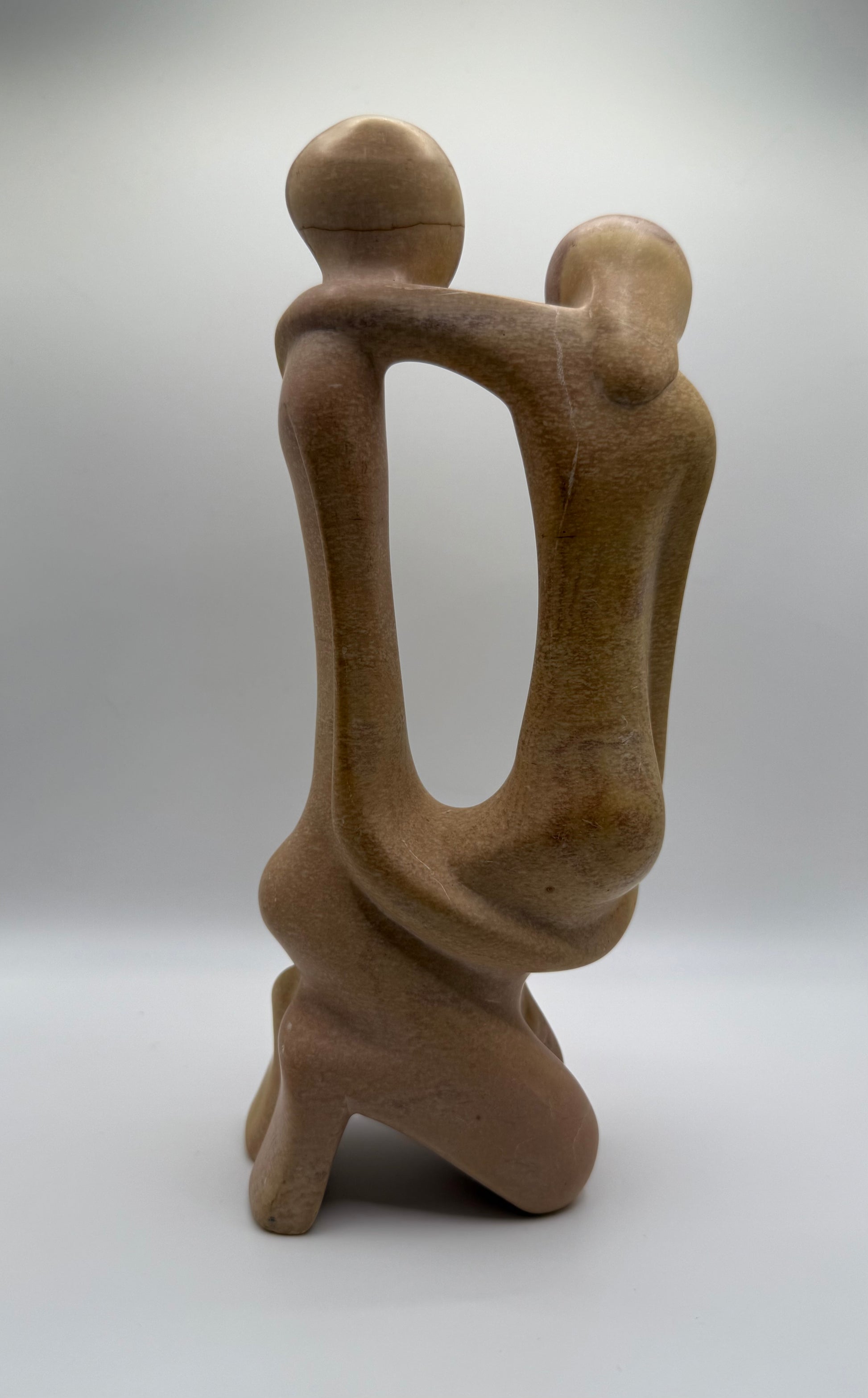 Hand-Carved Soapstone Sculpture – Unity