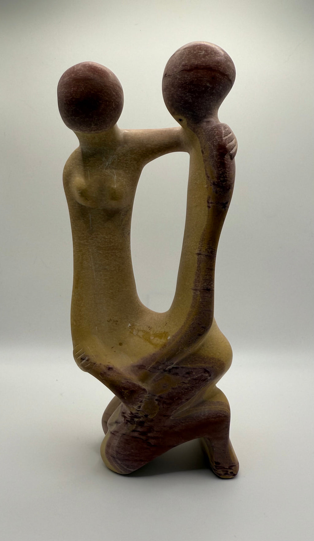 Hand-Carved Soapstone Sculpture – Unity