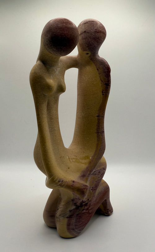 Hand-Carved Soapstone Sculpture – Unity