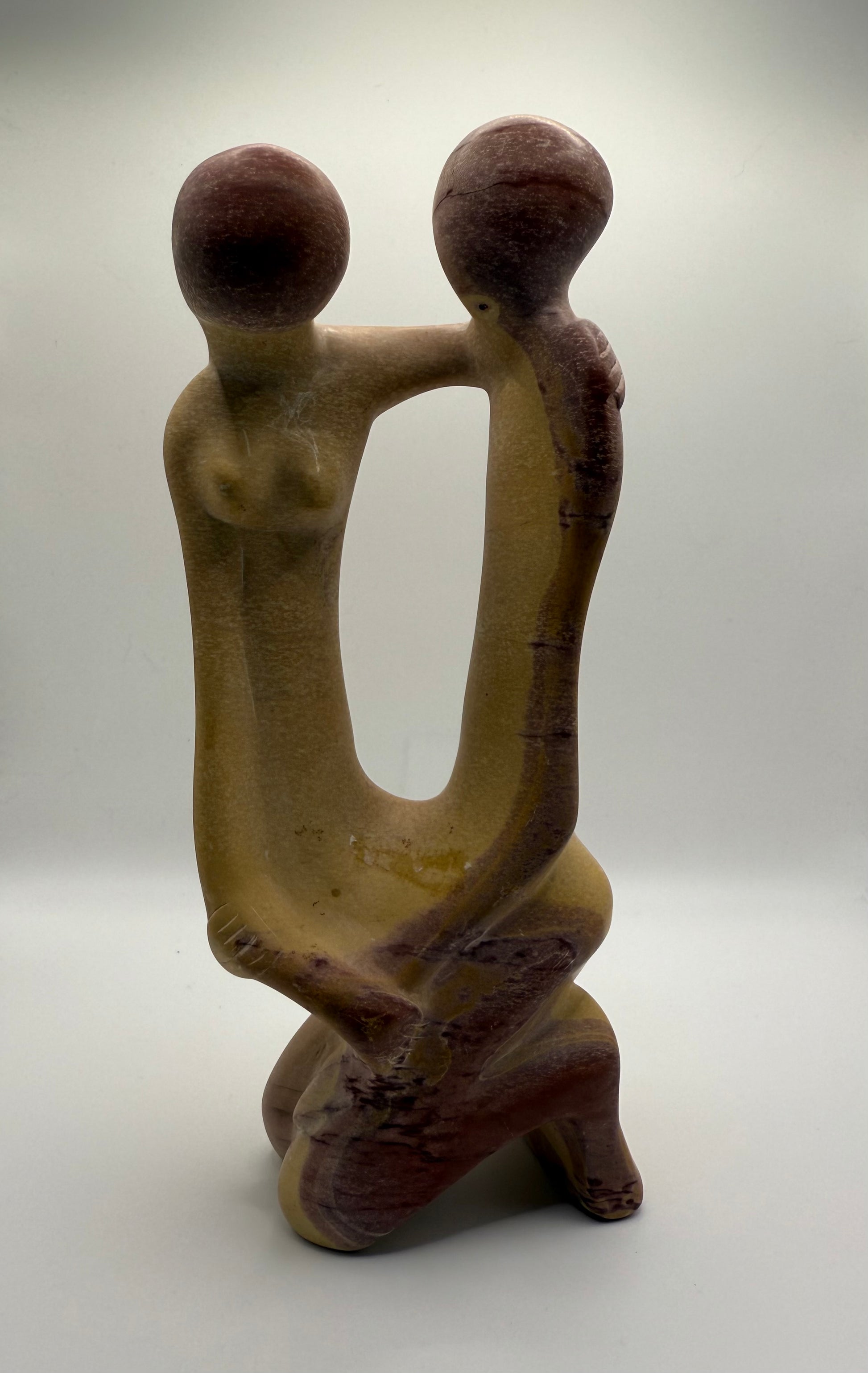 Hand-Carved Soapstone Sculpture – Unity