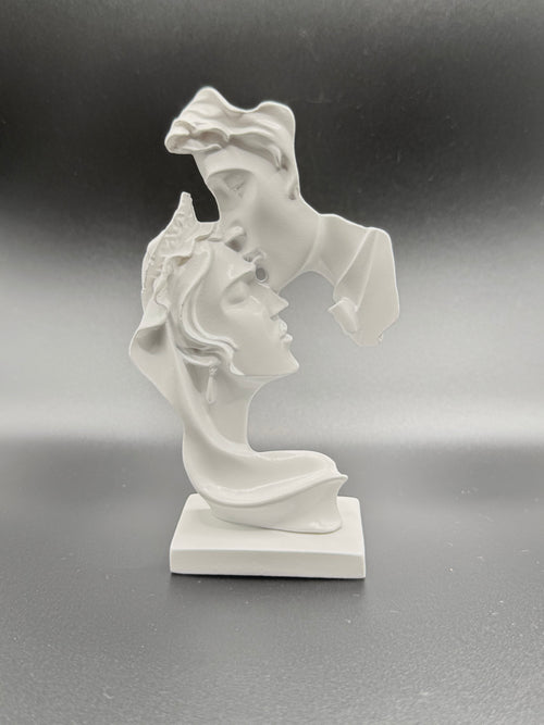Ethereal Kiss Statue Made of Epoxy Resin