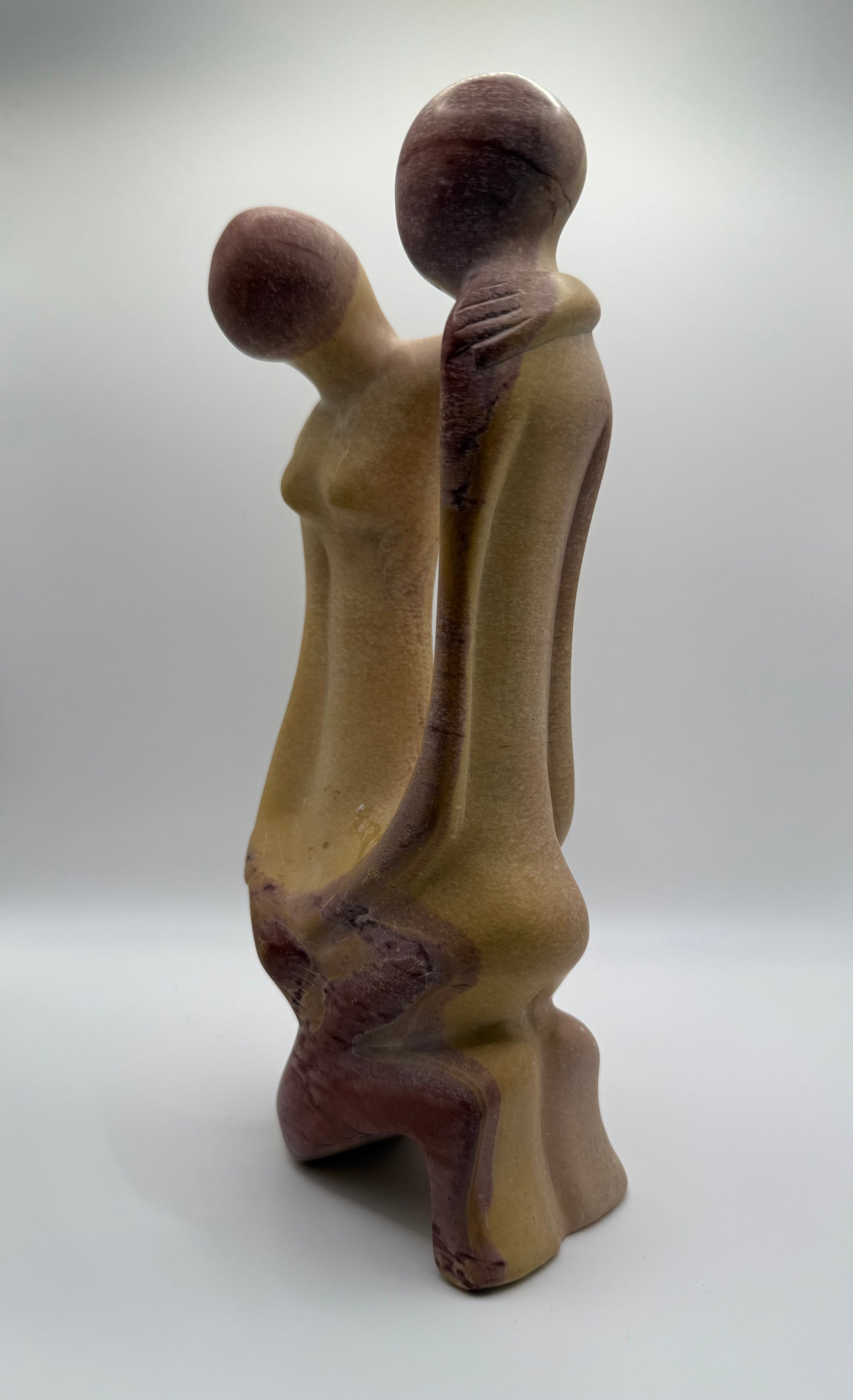 Hand-Carved Soapstone Sculpture – Unity